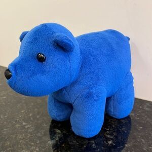 The Manhattan Toy Co Jellybeans Berry Bear Blue Stuffy. Size 8”